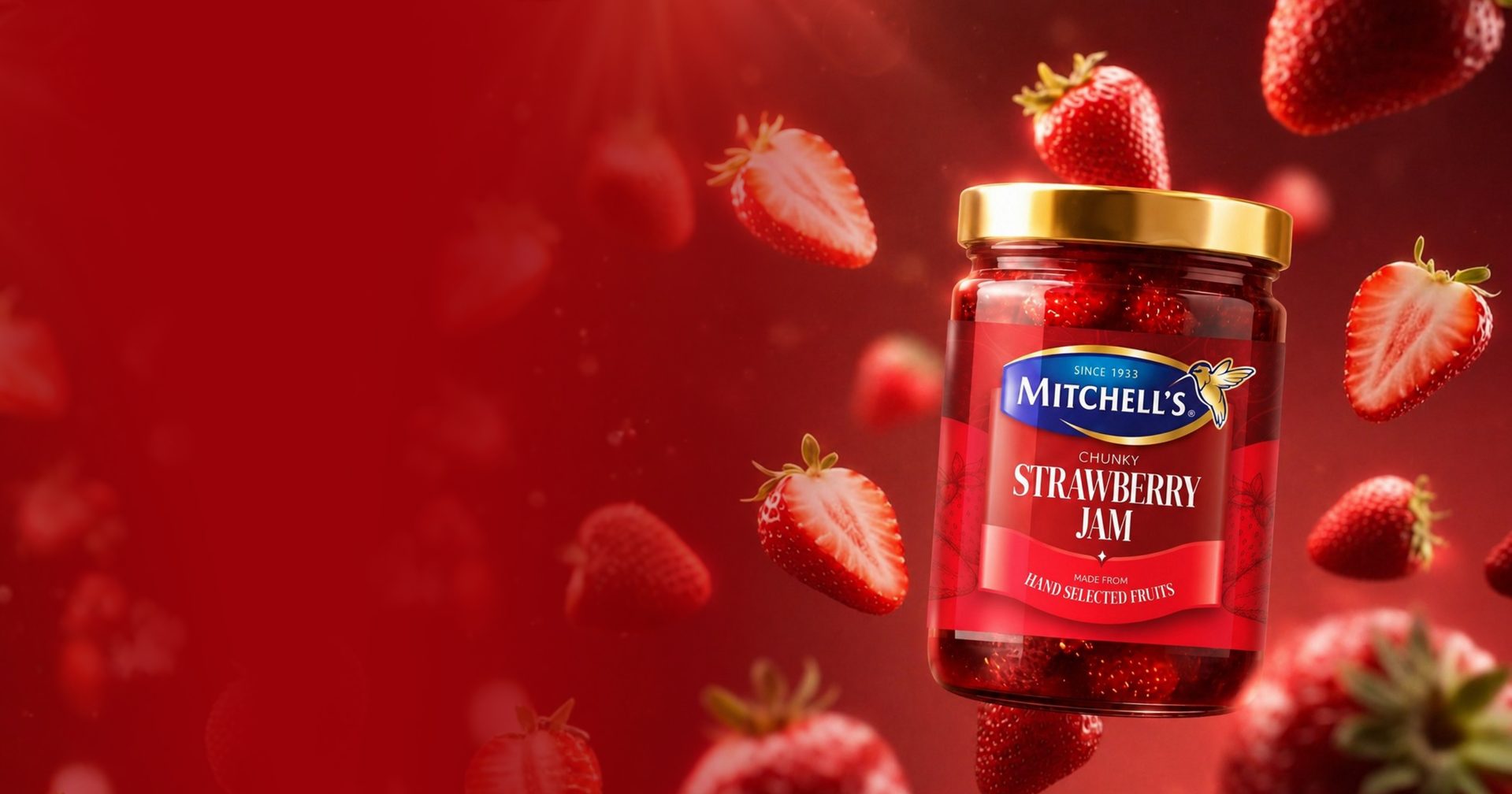 Mitchell's Chunky Strawberry Jam