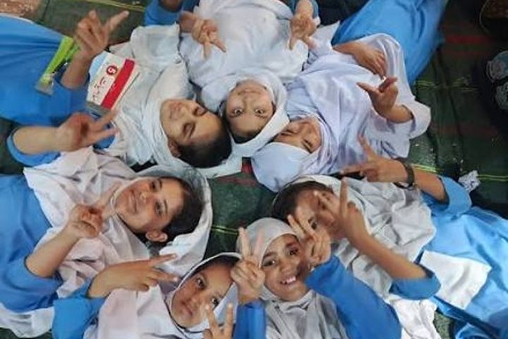 Girls at a school supported by Mitchell's in District Okara